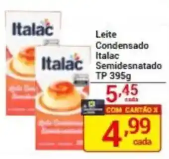 X Supermercados Leite Condensado Italac Semidesnatado oferta