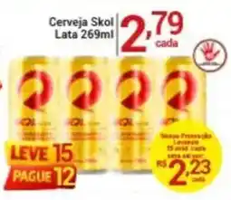 X Supermercados Cerveja Skol oferta