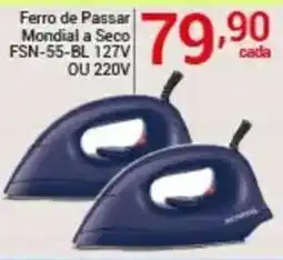 X Supermercados Ferro de Passar Mondial a Seco oferta
