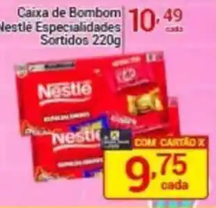 X Supermercados Caixa de Bombom Nestlé Especialidades Sortidos oferta