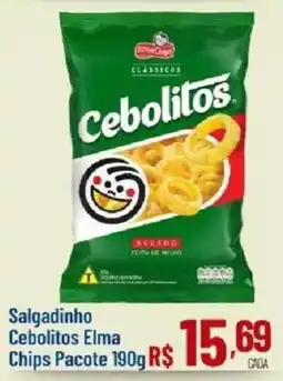 Max Atacadista Salgadinho Cebolitos Elma Chips Pacote oferta
