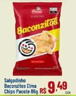 Max Atacadista Salgadinho Baconzitos Elma Chips Pacote oferta