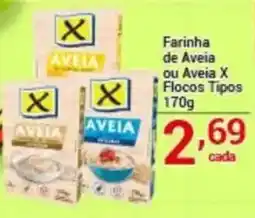 X Supermercados Farinha de Aveia ou Aveia X oferta