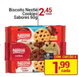 X Supermercados Biscoito Nestlé Cookies Sabores oferta