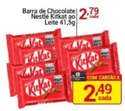 X Supermercados Barra de Chocolate Nestlé Kitkat ao Leite oferta