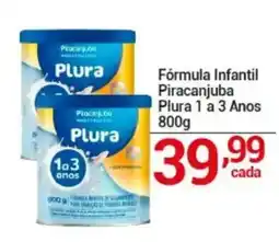 X Supermercados Fórmula Infantil Piracanjuba Plura 1 a 3 Anos oferta