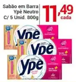 X Supermercados Sabão em Barra Ypê Neutro oferta