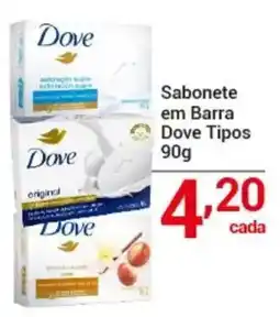X Supermercados Sabonete em Barra Dove Tipos oferta
