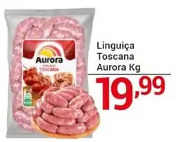 X Supermercados Linguiça Toscana Aurora oferta