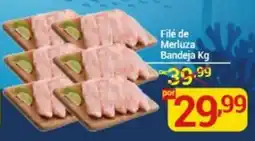 X Supermercados Filé de Merluza Bandeja Kg oferta