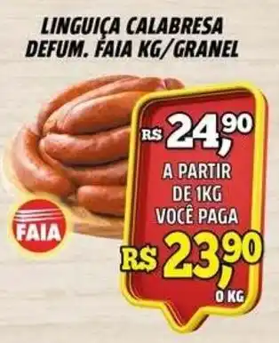 Zattão Supermercado Linguiça calabresa defum faia kg/granel oferta