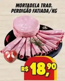 Zattão Supermercado mortadela trad. perdigão fatiada/kg oferta
