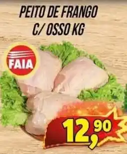 Zattão Supermercado Peito de frango c/ osso kg oferta