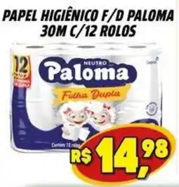Zattão Supermercado Papel higiênico f/d paloma oferta