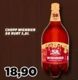 Amarelinha supermercados Chopp wiembier 58 ruby oferta