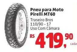 Camiño supermercados Pneu para Moto Pirelli MT60 oferta