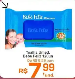 Cocipa Toalha Umed. Bebe Feliz 120un oferta