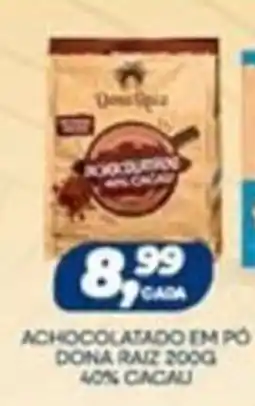Carvalho Supermercado Achocolatado em pó dona raiz oferta