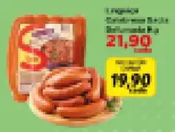 Chama Supermercados Salsicha de carne bovina oferta