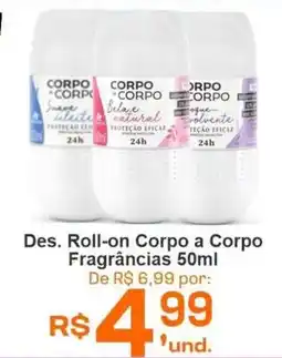 Cocipa Des. Roll-on Corpo a Corpo Fragrâncias oferta