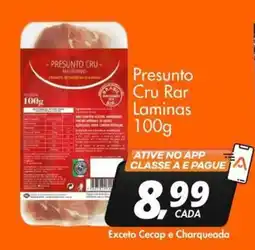 Delta Supermercados Presunto cru rar laminas oferta