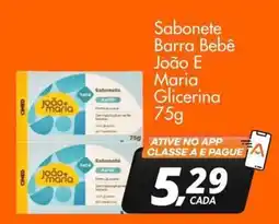 Delta Supermercados Sabonete Barra Bebê João E Maria Glicerina oferta