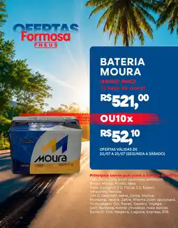 Grupo Formosa Bateria moura m60gd mge3 oferta