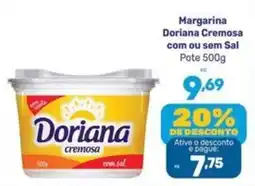 Supermercados Jau Serve Margarina doriana cremosa com ou sem sal oferta