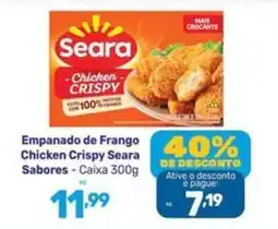 Supermercados Jau Serve Empanado de Frango Chicken Crispy Seara Sabores oferta