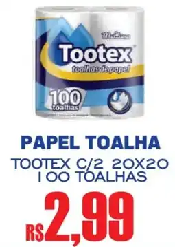 Supermercado Vitorino Papel toalha tootex c/2 20x20 oferta