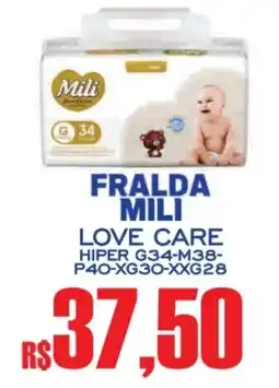 Supermercado Vitorino Fralda mili love care oferta
