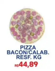 Supermercado Vitorino pizza bacon/calab. resf. kg oferta