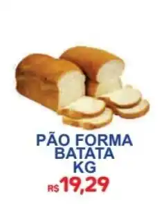 Supermercado Vitorino pão forma batata oferta