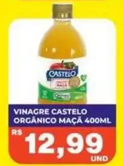 Supermercados Planalto Vinagre castelo orgânico maçã oferta