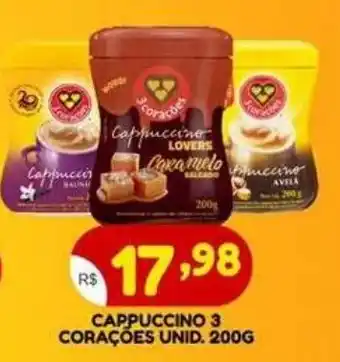 Bramil Supermercados Cappuccino 3 corações oferta