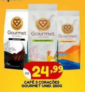 Bramil Supermercados Café 3 corações gourmet oferta