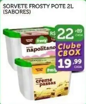 CenterBox Sorvete frosty pote 2l (sabores) oferta