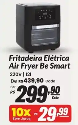 Stok Center Fritadeira Elétrica Air Fryer Be Smart oferta
