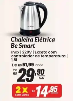 Stok Center Chaleira Elétrica Be Smart oferta