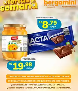 Supermercado Bergamini Chocolate lacta oferta