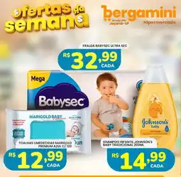 Supermercado Bergamini Fralda babysec ultra sec oferta