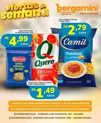 Supermercado Bergamini Queijo parmesão ralado oferta