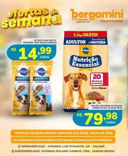 Supermercado Bergamini Ração pedigree nutrição carne oferta