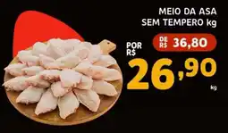 Bergamais Supermercados Meio da asa sem tempero oferta