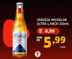Bergamais Supermercados Cerveja michelob ultra l.neck oferta