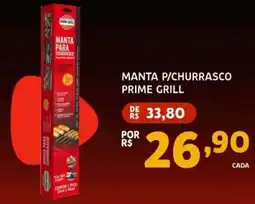 Bergamais Supermercados Manta p/churrasco prime grill oferta