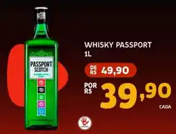 Bergamais Supermercados Whisky passport oferta