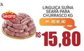 Economart Atacadista Linguiça Suína Seara Para Churrasco Kg oferta