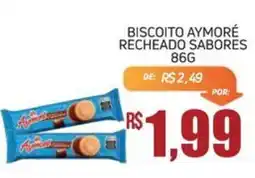 Economart Atacadista Biscoito aymoré recheado sabores oferta