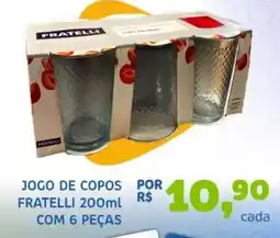Trimais Supermercado Jogo de copos fratelli oferta
